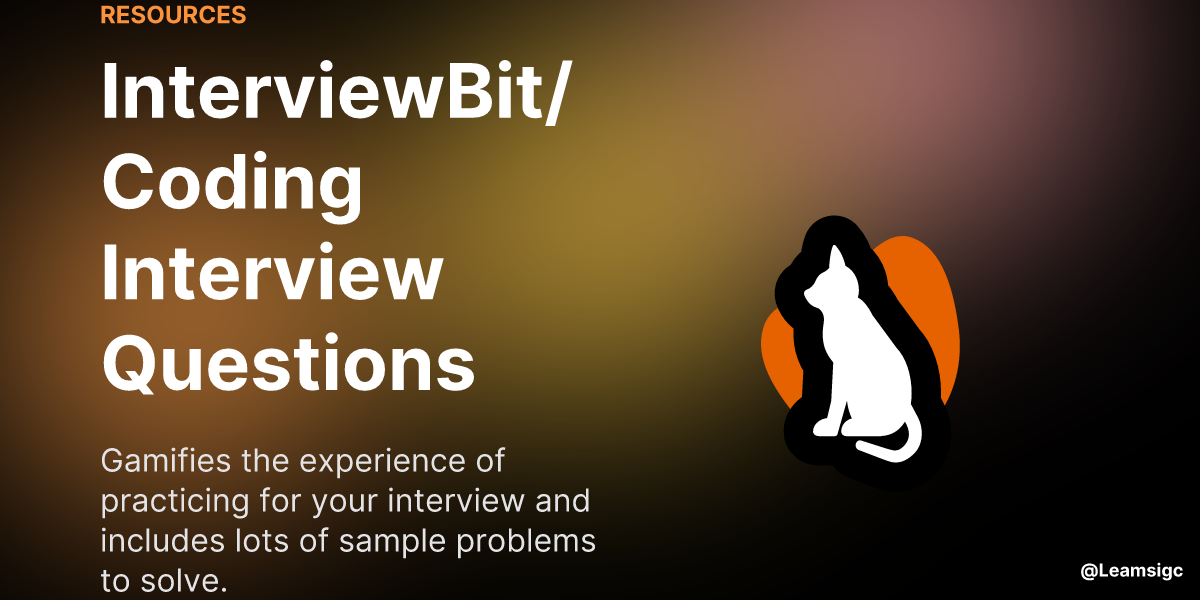 InterviewBit/Coding Interview Questions | Must Know Resources for ...