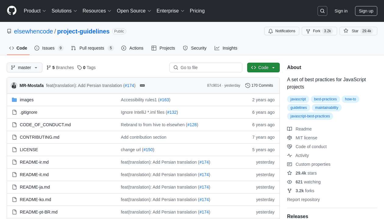 JS Project Guidelines