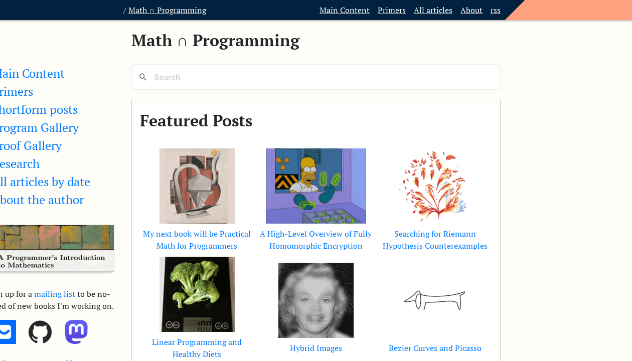 Math ∩ Programming