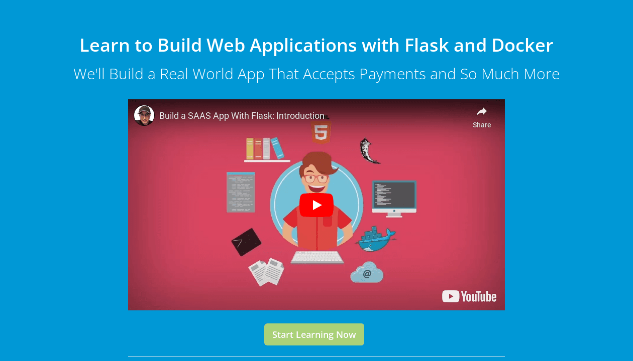 Build a SAAS App with Flask