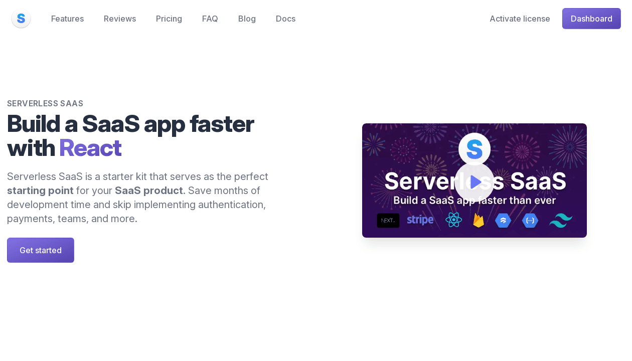 Serverless SaaS