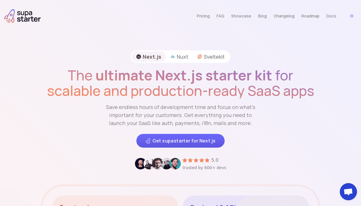 Supastarter for Next.js