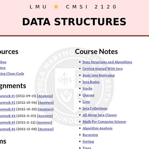 CMSI 281: Data Structures