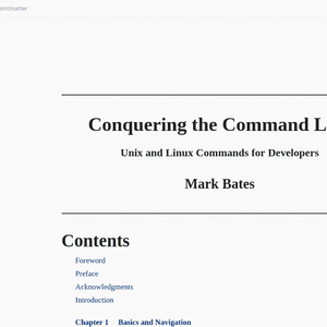 Conquering the Command Line