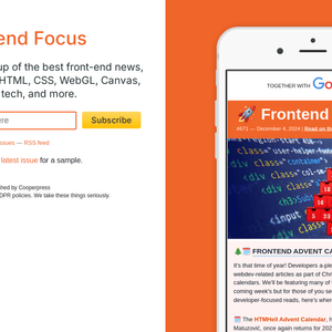 Frontend Focus Newsletter