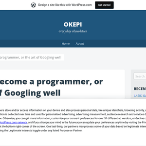 How to become a programmer or the art of Googling well