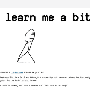 Learn Me A Bitcoin