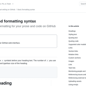 More about Github-flavored markdown