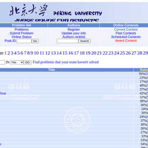 PKU ACM ICPC Practice problems