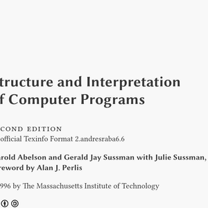 Structure and Interpretation of Computer Programs