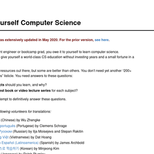 Teach Yourself Computer Science